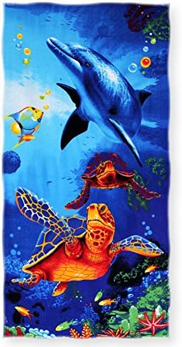 SURPRISE PIE Sea Turtle Beach Towel Ocean Animal Funny