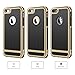 iPhone 5S Case, iPhone SE Case, DACHUI Apple iPhone 5S Cover Slim Case Protective Double Color Back Shell Bumper Case Durable TPU Cover for iPhone 5S/SE (Black+Gold)