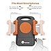 TaoTronics Car Phone Mount Holder, Windshield Dashboard Universal Car Mobile Phone Cradle for iOS Android Smartphone and More (Orange)