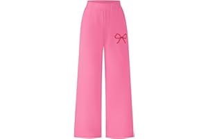 WEIXINBUY Kids Pajamas Pants Girls Boys Elastic Waist Plaid Pants Soft Lounge Wide Leg Pants 7-14 Years