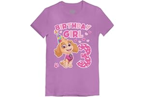 TSTARS Skye Birthday Girl 3 Gifts for Three Years Old Bday Paw Patrol Theme Party Toddler Kids Girls Fitted T-Shirt A51144d
