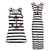 Norbi Parent-Child Striped Anchor Dress Outfits Sundress