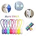 32 Pieces Silicone Magnetic Cable Clips Reusable Twist Ties Earphone Wrap Winder for Bundling and Organizing Cables, Headphone Cables, Charging Cords, Bookmarks, Keychains Management