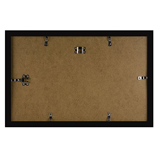 11x17 Poster Picture Frame Black Legal Sized Paper to Display 11x17 inch (Without Mat) Memorabilia, Certificates, Awards, Medals and Photos Wall Mounting Frame P8H