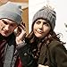 Enjoybot Bluetooth Beanie Wireless Knit Winter Hats Cap Built-in Stereo Speakers Microphone Outdoor Sports (003-Gray)