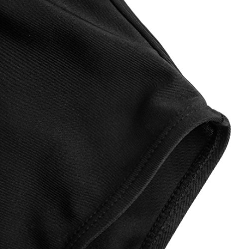 G&Kshop Women's One Piece Swimsuit Retro Straps High Cut Backless Monokini Swimwear (S, Black) - Thumbnail 5