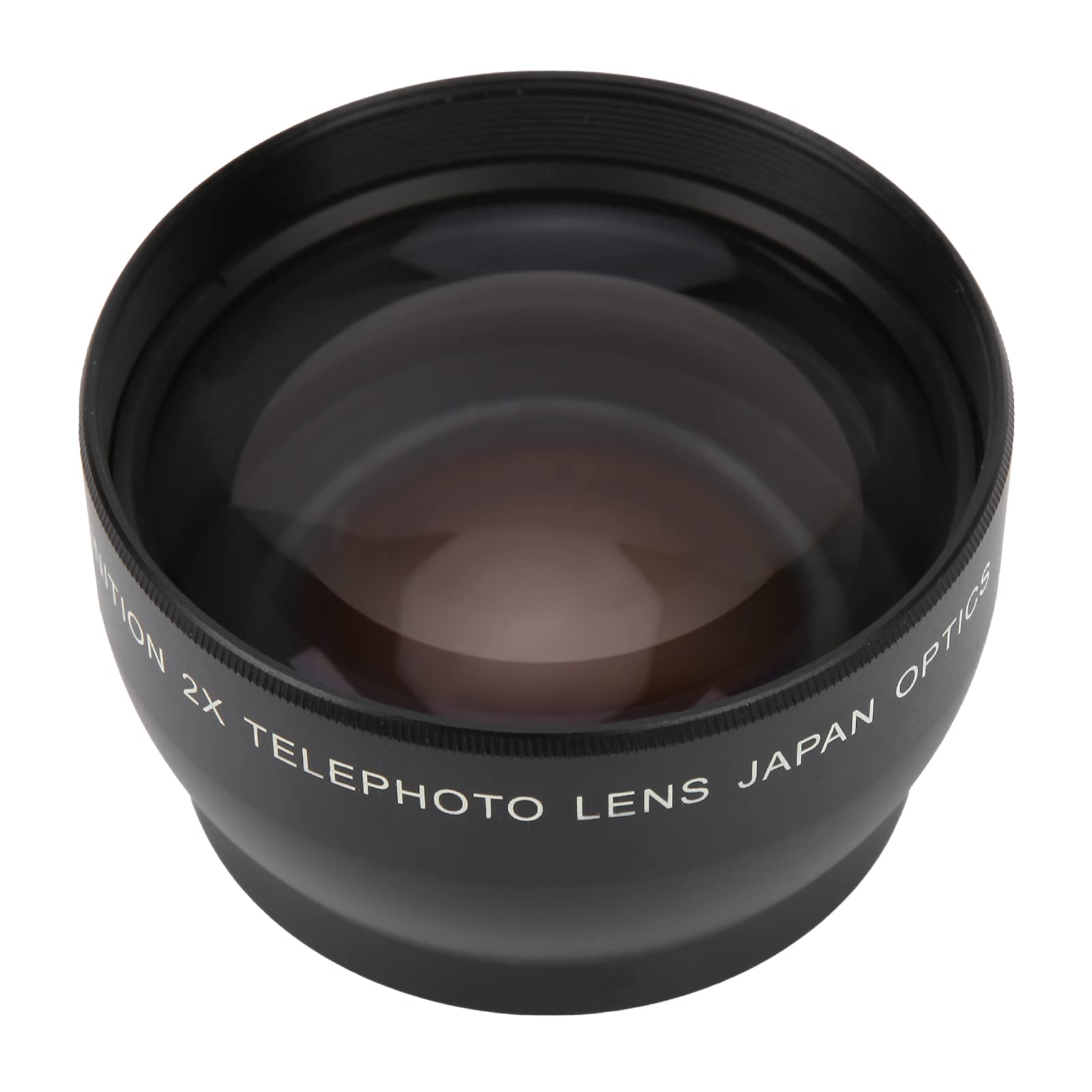 Telephoto Lens, 49MM 2X Magnification Telephoto Lens Aluminium Alloy Teleconverter Lens for 49mm Camera Lens and 62mm Filter