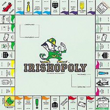 Notre Dame Fighting Irish Monopoly Game