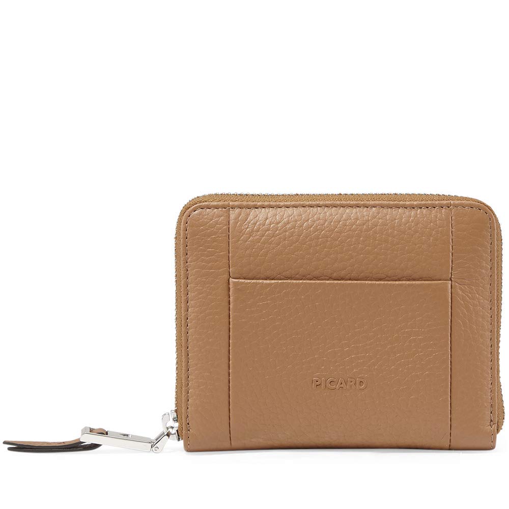 Picard Pure 1 Women's Purse Genuine Leather Medium with Zip | Purse | Everyday Use, Cognac, Standard Size, Casual