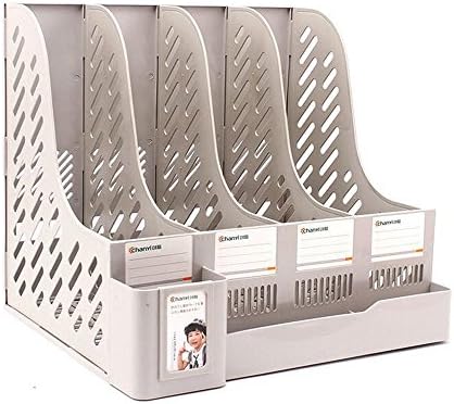SHSynergy Multifunction Four Sections File Rack Paper, Magazine Holder for Home Office Desk