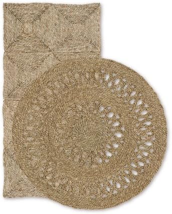 William Armes Limited Vietnamese Handmade Seagrass Circular Matting Traditional Indoor Mat (150cm)
