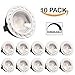Sunco 10 Pack MR16 GU10 LED Bulb, 6W=40W, Dimmable Indoor Spotlight, 3000K Warm White, 400 LM, 45° Beam Angle, Ceiling Track Lighting, Highlight/Accent