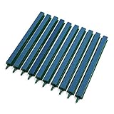 uxcell 10 Pcs Green 8.5 inches Length Air Stone Bubble Release Oxygen Diffuser Bar for Aquarium Fish Tank