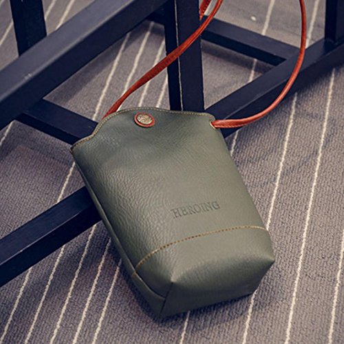 HOTï¼ Small Body Bags ,BeautyVan Fashion Cute Lovely Women Messenger Bags Slim Crossbody Shoulder Bags Handbag (Green)