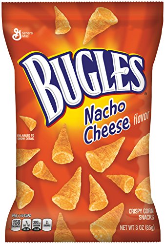 Bugles Nacho Cheese Corn Snacks 213g/7.51oz (Pack of 4)