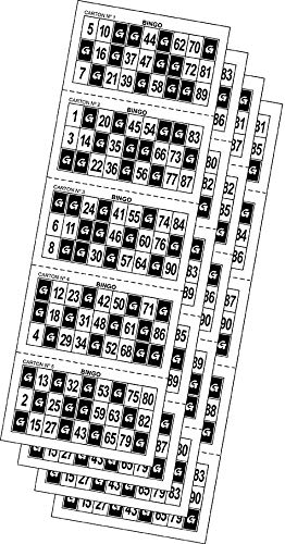 Desconocido 540 Die Cut Bingo Charity Cards
