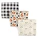 Hudson Baby Unisex Baby Cotton Muslin Swaddle Blankets, Forest, 3-Pack