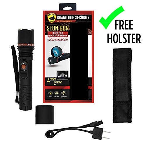 Guard Dog Security Inferno Compact Stun Gun Flashlight, Maximum Voltage