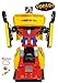 FUNTIVO Bump-N-Go Transforming Robot Car Toy with Lights and Sounds, Battery Operated (Random Colors