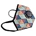 Muryobao Military Grade N99 Respirator Mask Anti Pollution Mask with Valve Replacement Filter Washable Cotton Anti Dust Mouth Mask for Men Women Trangle Strips