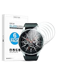 [6 Pack] Samsung Galaxy Watch 46mm & Gear S3 Screen Protector - OMOTON Tempered Glass Screen Protector for Galaxy Watch 46mm  Gear S3