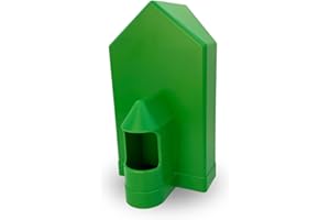 GLOBAL LUXURY MANAGEMENT Gaun Corner Waterer for Pigeon, Bird, Chicken, Small Poultry, Hamster, Duck, Parakeet, Canary, Pet Water Dispenser, Feeder, Water Bottle, Cage Supply, Cage Accessory, Not Removable, Green Color (2lt)