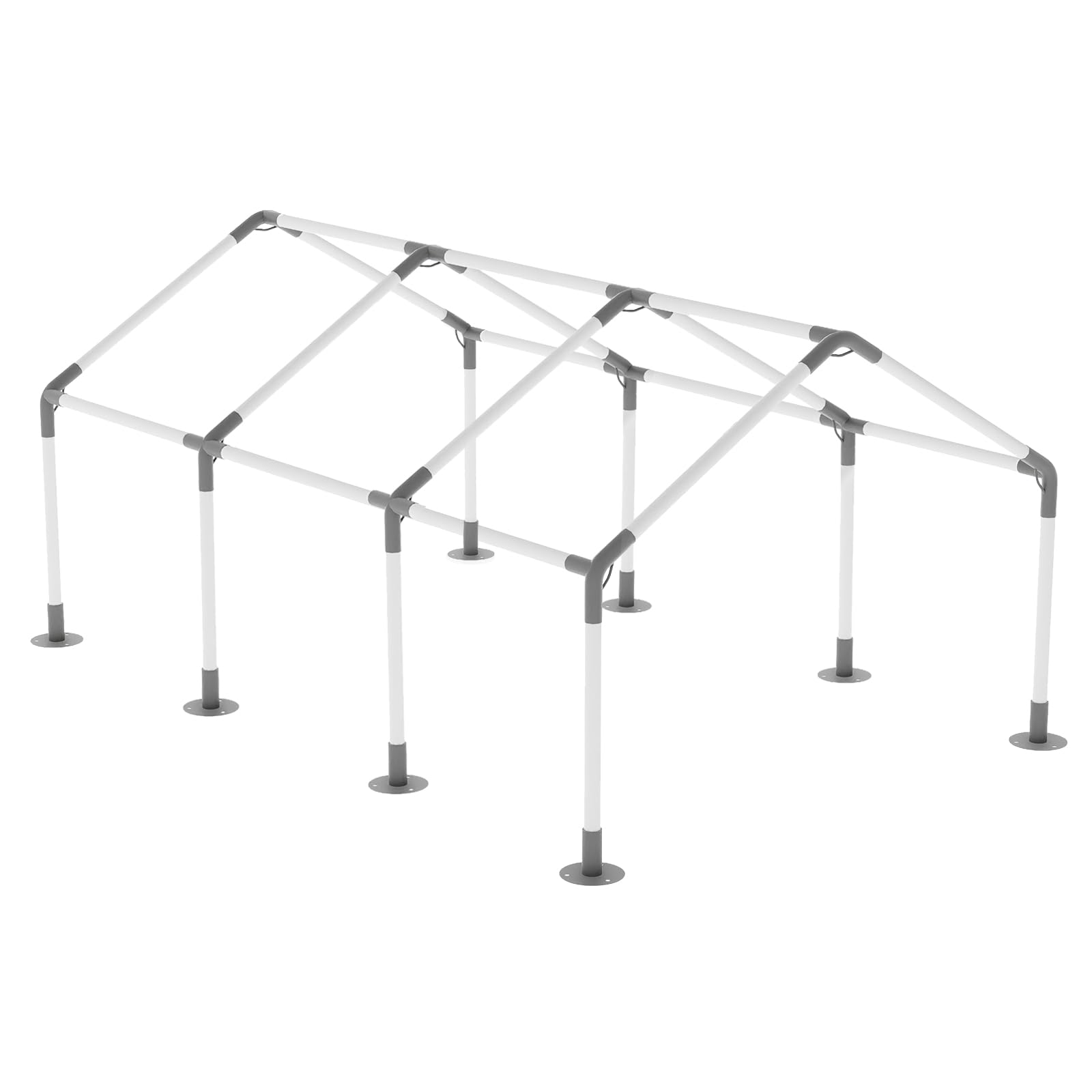Photo 1 of ICITYWALL 8 Leg Carport Kits?High Peak Canopy Fitting Kit with 1-3/8" ID, Galvanized Steel Carport Connectors, shed Frame kit DIY Project