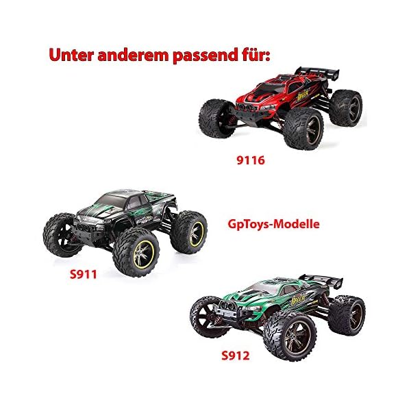Universal Ladegerät mit 9.6V EL-6P Anschluss für RC Fahrzeuge u. a. kompatiblel mit 9115, S911, S912 von GPToys Hosim… – Bild 4