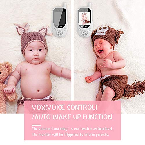 image for Campark Baby Monitor 2.4GHz Wireless Video Digital Baby Camera with 10