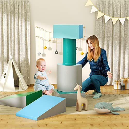 XJD Foam Climbing Blocks for Toddlers, Climb and Crawl Activity Playset