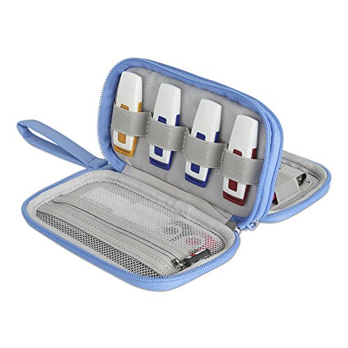 BUBM Digital Storage Bag Electronic Accessories Bag Hard Drive Organizers Earphone Cables USB Flash Drives Travel Case (Blue)