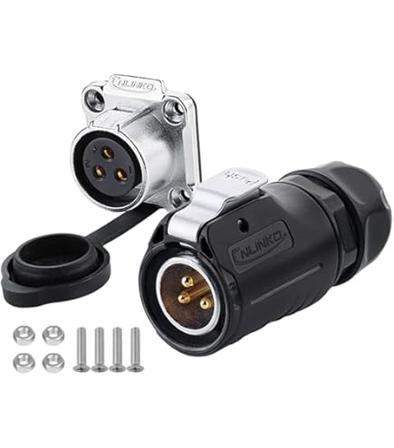 M12 Cable 6 Pin Connector Male to Female Straight C Code