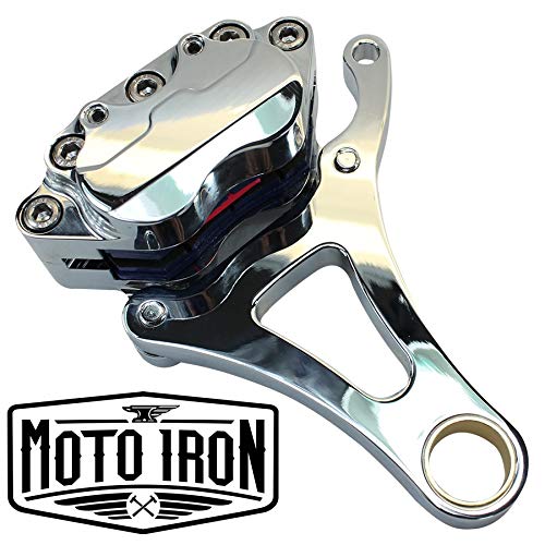 Motorcycle & ATV Springer Front End Brake Caliper Kit Right Side Chrome
