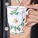 AWHOME Royal Fine Bone China Coffee Mug Assorted colors Tea Cup 11 oz (1, white)