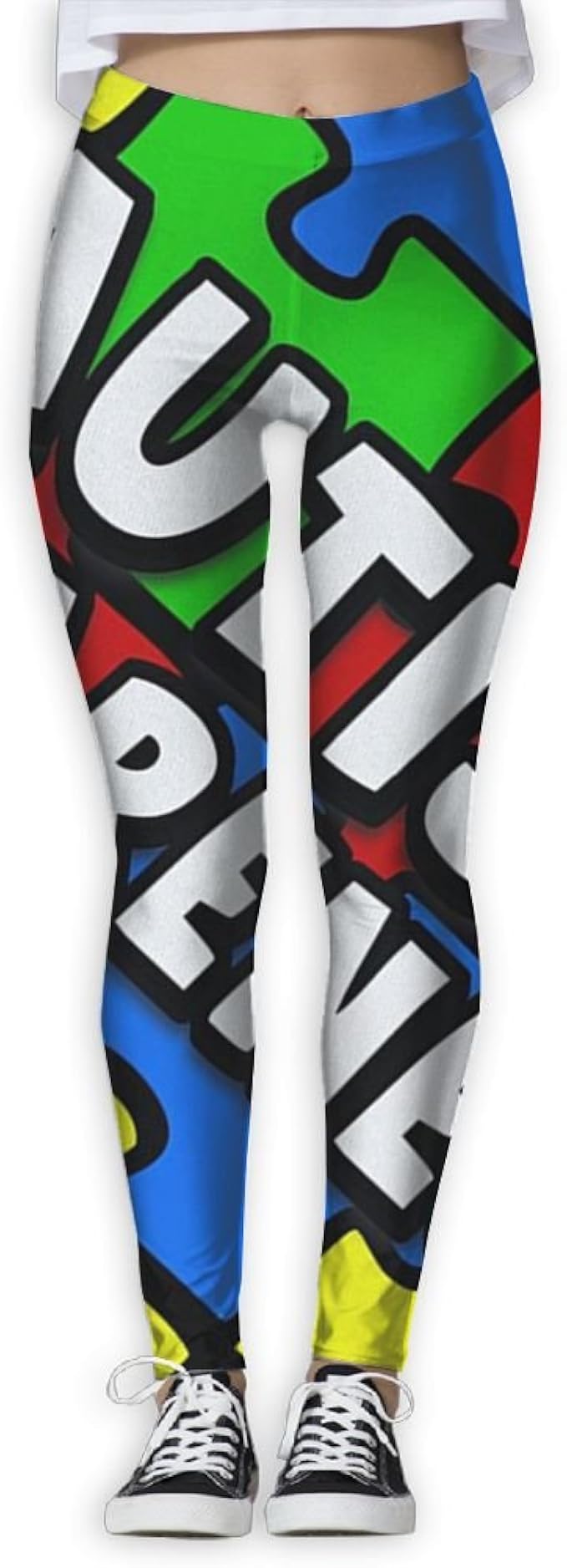 EWDVqqq Women/Girl Yoga Pant Autism Awareness