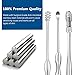 IBEET Stainless Steel Ear Wax Pick Remover Earpick 360 Degrees Rotate Curette Cleaner Tools