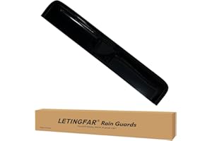 LETINGFAR 42.5" 1062mm Sunroof Wind Deflector, Tape-on Sunroof Rain Guards, Universal Fit Tinted Moonroof Vent Visor Car Accessories