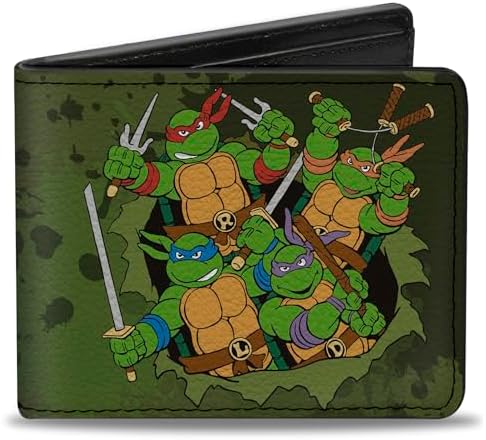 Amazon.com: Buckle-Down Nickelodeon Wallet, Bifold, Teenage Mutant