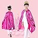 Princess Dress Up Costume Accessories Aurora Gift Set for Princess Cosplay Gloves Tiara Wand and Cloak (Pink) (10Pieces)