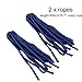 Yosoo(TM) Double Hammock - Lightweight Indoor and Outdoor Nylon Parachute Hammocks for Camping, Backpacking & Travel. Tree Ropes Included (blue & gray)