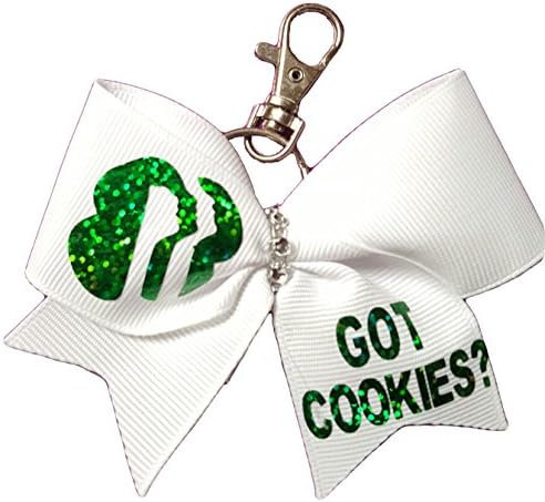 White Bow Got Cookies? Girl Scouts Key Chain