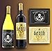 Morbid Enterprises Halloween Glow in The Dark Wine Bottle Label Stickers (8 Labels)