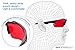 SafetyBlue™ Sleep Savior Sport Red Lens Night Glasses - Light Blocking Glasses for Better Sleep - Eliminate Eye Strain