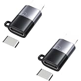 ZEXIBATH for DJI Mic Mini/Mic 2/Mic 3 Mobile Phone Adapters for Phone 14 13 12 11 8 Smartphone/PC/Mac Type c Connector Accessories Wireless Microphone Receiver (2 Pack)