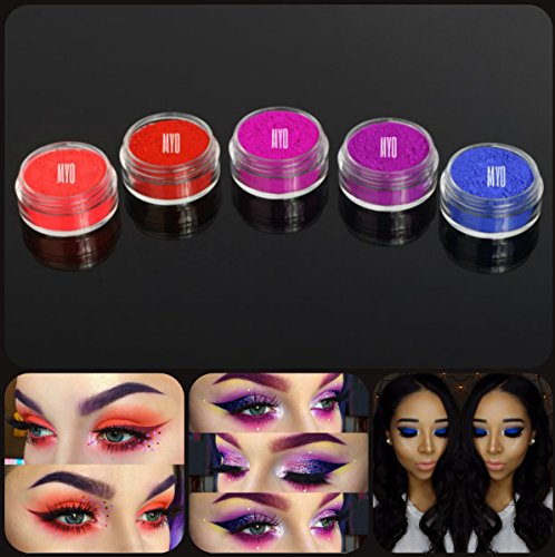 New Eyeshadow Pigment Ultra Bright Matte Myo Set Mica Cosmetic Mineral Makeup 3 Gram Size (Prep eyelids with a base primer before applying pigment.)