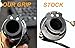 TMS Chrome Hand Grips w/Throttle Boss for Suzuki Kawasaki Honda Yamaha Harley Softail