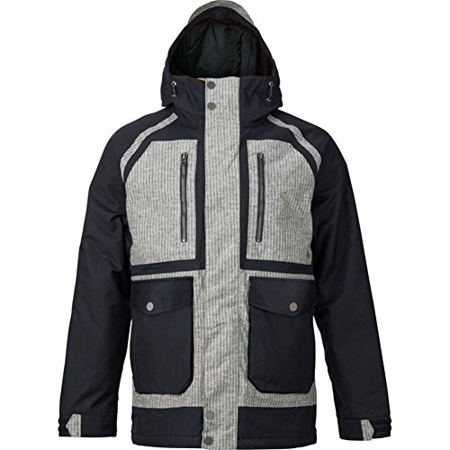 Burton Hellbrook Jacket Men's True Black/Railroad L Burton Hellbrook Jacket Men's True Black/Railroad L