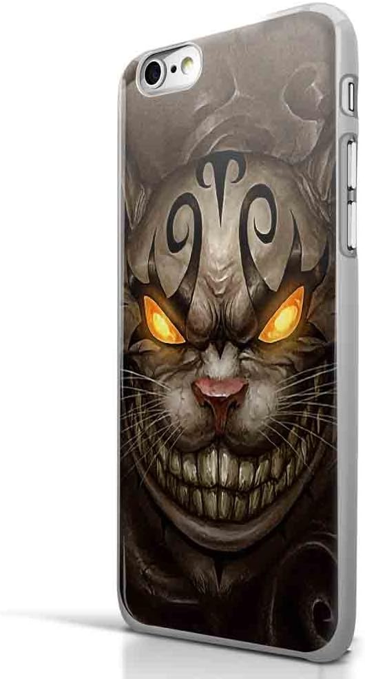 Cheshire Cat Evil Alice in Wonderland for Iphone and Samsung Galaxy Case (iPhone 6 plus White)
