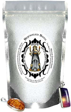 Goddess Hecate Healing Elixir Lavender Essential Oil Bath Salts & Jewelry Inside