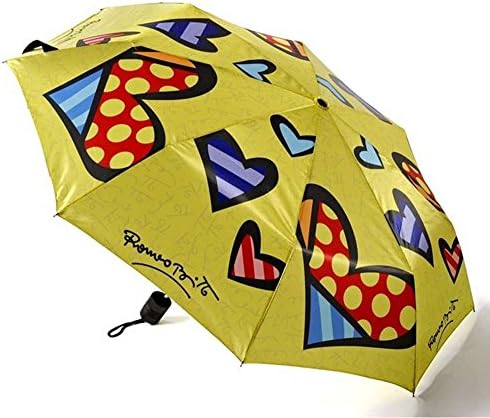 Gift Craft Romero Britto "Hearts" Umbrella Folding Compact